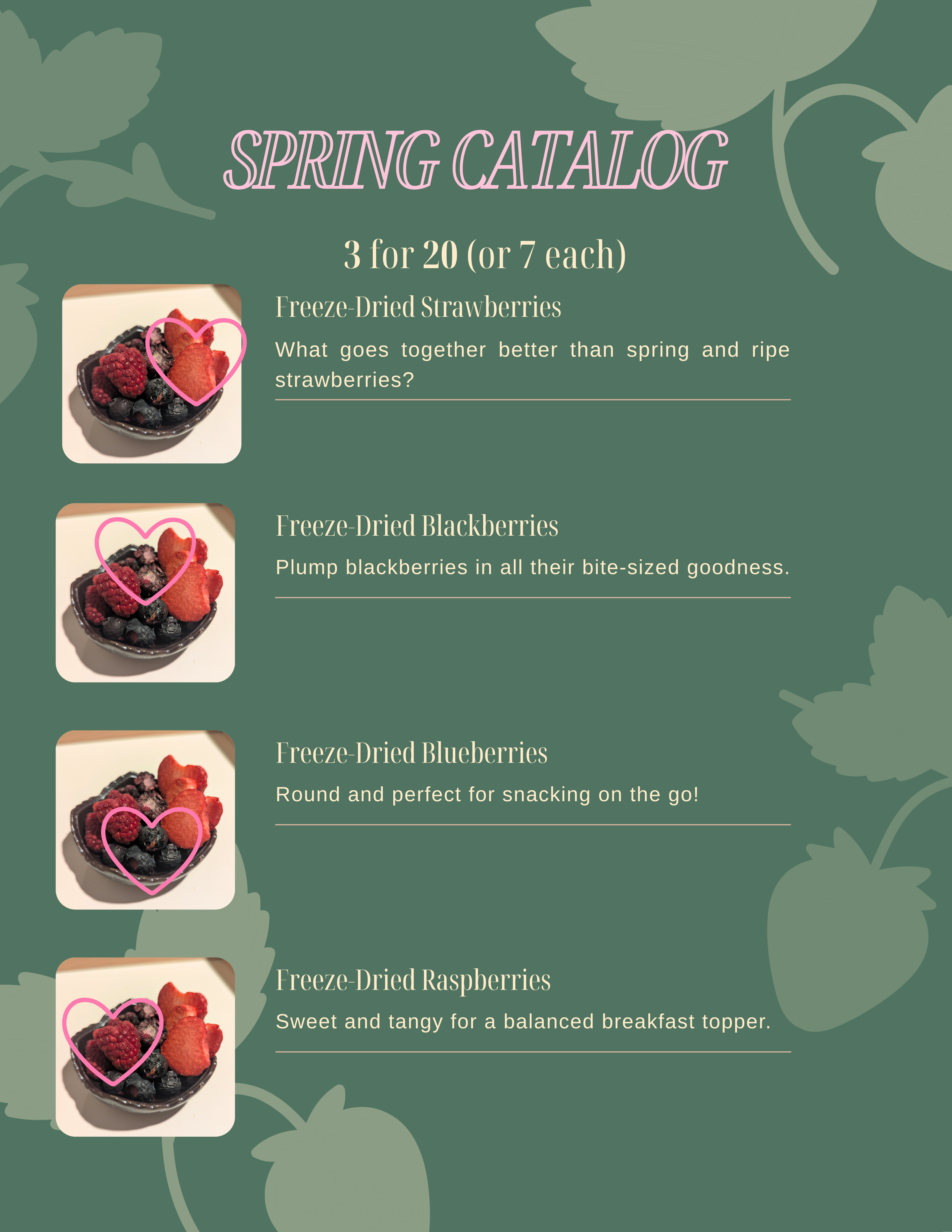 Spring product catalog