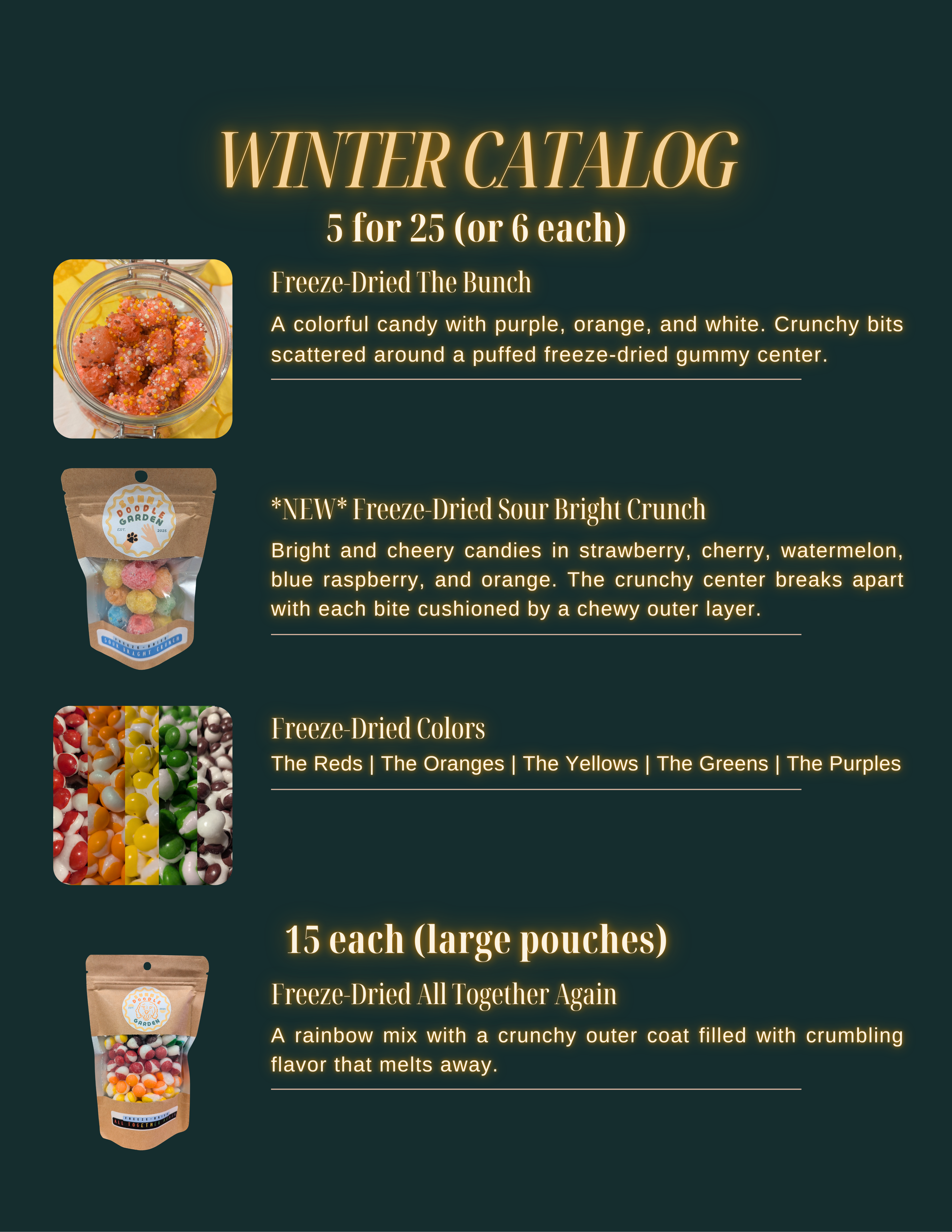 Winter product catalog